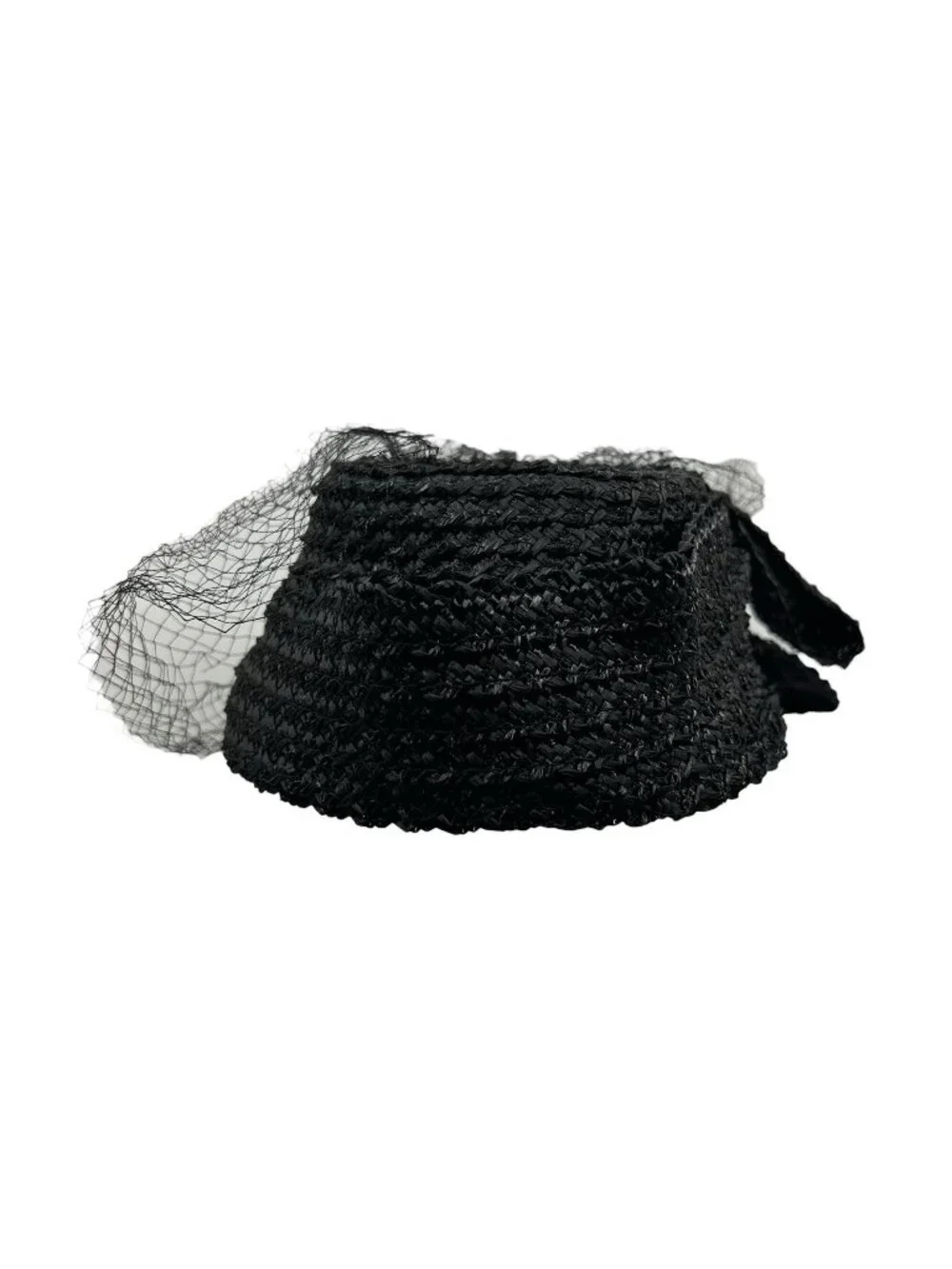Miss Sally Victor New York Women's 6 Vintage Veiled Pillbox Hat 1950's Antique